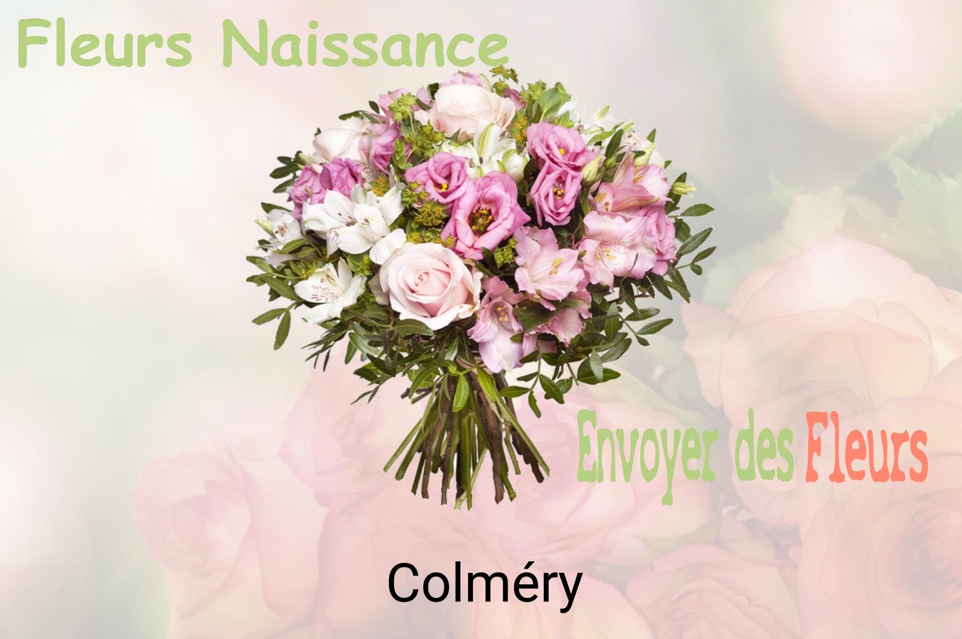 Bouquet de fleurs de naissance livré à Colméry